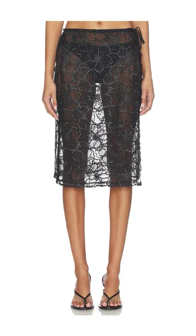 Operasport Alba Long Skirt In Black