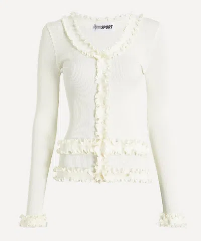 Operasport Women's Caroline Seamless Cardigan In White