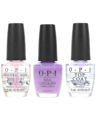 Opi 1.5oz Do You Lilac It Nail Polish With Top Coat & Base Coat In White