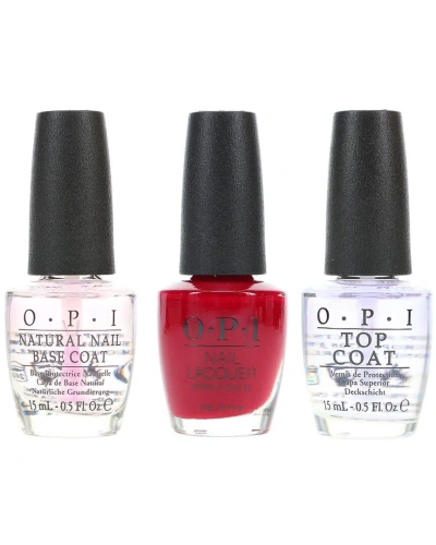 Opi 1.5oz Malaga Wine Nail Polish With Top Coat & Base Coat In White