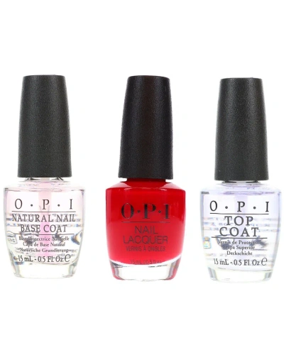 Opi 1.5oz Thrill Of Brazil Nail Polish With Top Coat & Base Coat In White