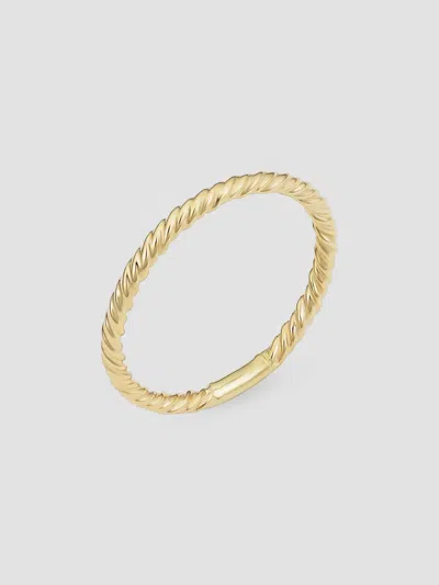 Oradina 14k Yellow Solid Gold Dawn Ring In Yellow Gold