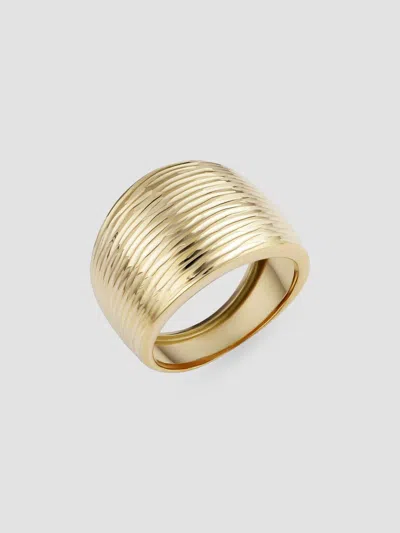 Oradina 14k Yellow Solid Gold Dinner Party Ring In Yellow Gold