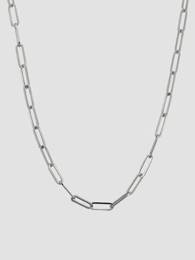 Oradina Women's 14k White Gold Venice Link Choker