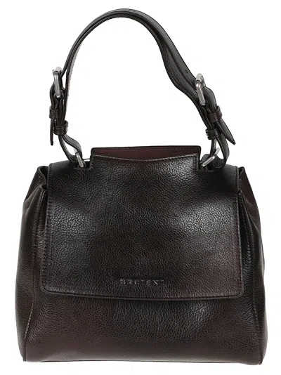 Orciani Black Sveva Small Calf Leather Tote Bag