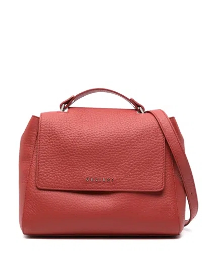 Orciani Sveva Soft Leather Tote Bag In 红色