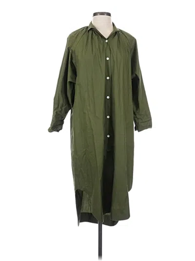 Pre-owned Organic By John Patrick Casual Dress In Green