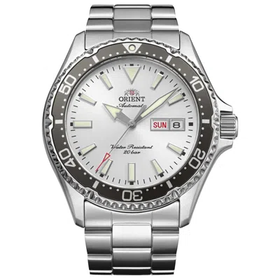 Orient Men's Sports Kamasu Mako V 41mm Automatic Watch Ra-aa0825s In Silver