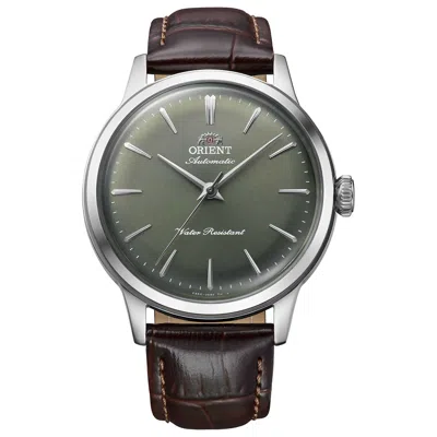Orient Unisex Classic Bambino 36mm 36mm Automatic Watch Ra-bb0102e In Brown