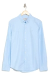Original Penguin Cotton Long Sleeve Button-up Shirt In Dream Blue