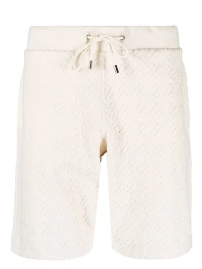 Orlebar Brown Frederick Jacquard Terry Shorts In Neutrals