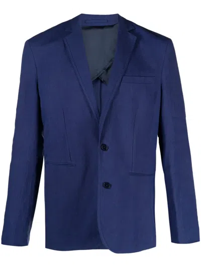 Orlebar Brown Single-breasted Silk Blazer In Blue