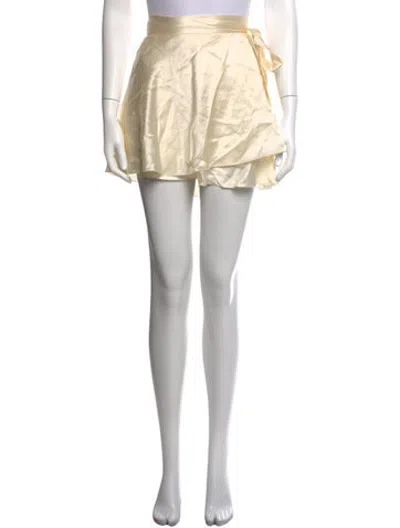 Pre-owned Orseund Iris Silk Mini Skirt W/ Tags In Neutrals