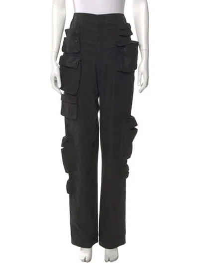 Pre-owned Orseund Iris Straight Leg Pants In Black