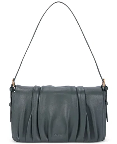 Oryany Bell Leather Rectangular Top-handle Shoulder Handbag In Gray