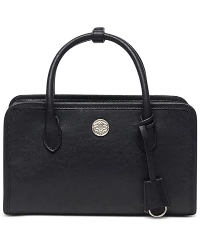 Oryany Claude Adjustable-strap Small Leather Structured Tote Handbag In Black