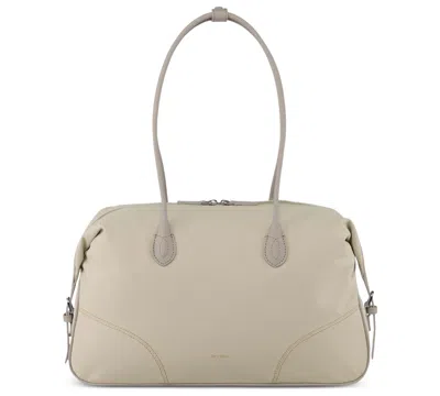 Oryany Holo Leather Large Top Handle Shoulder Handbag In Neutral