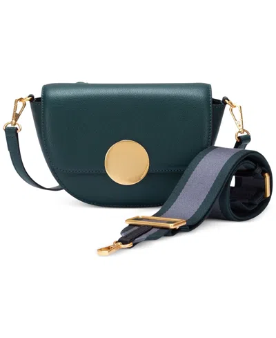 Oryany Lottie Convertible Crossbody Leather Handbag In Green