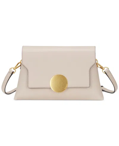 Oryany Lottie Convertible Leather Magnetic Crossbody Handbag In Neutral