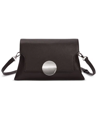 Oryany Lottie Convertible Leather Magnetic Crossbody Handbag In Brown