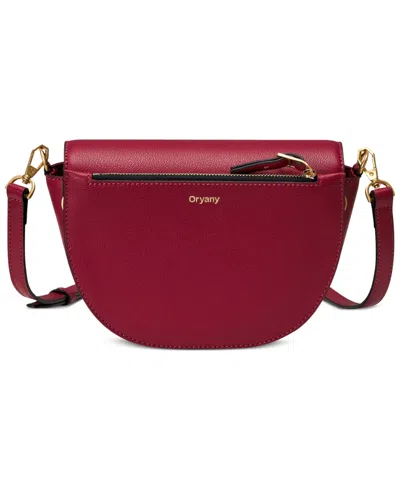 Oryany Lottie Leather Convertible Crossbody Handbag In Burgundy