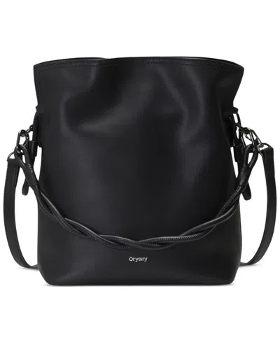Oryany Madeleine Small Leather Bucket Handbag In Black