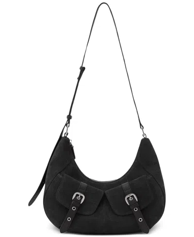 Oryany Rodeo Vintage-inspired Adjustable Medium Hobo Shoulder Handbag In Charcoal
