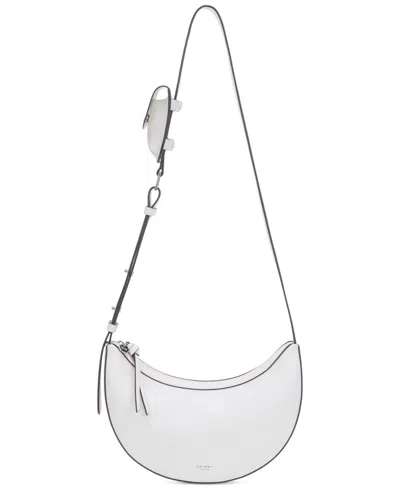 Oryany Rookie Adjustable Leather Crossbody Handbag In Silver