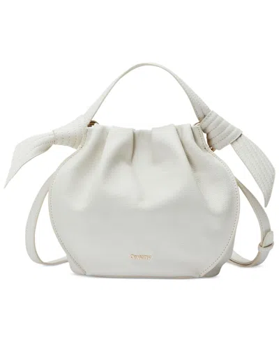 Oryany Selena Leather Crossbody Bucket Handbag In Cloud