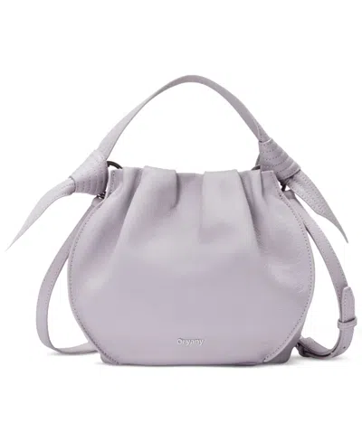 Oryany Selena Leather Crossbody Bucket Handbag In Purple
