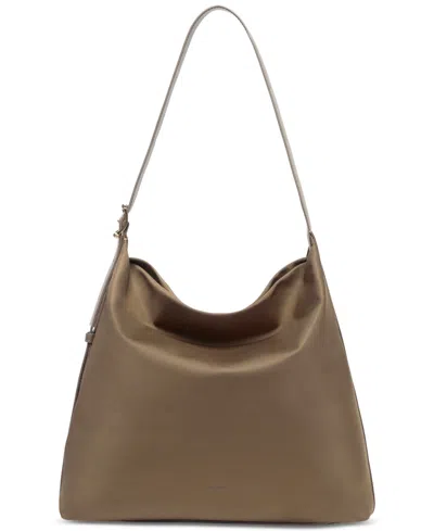Oryany Sophia Nylon Hobo Adjustable-strap Shoulder Handbag In Dark Beige