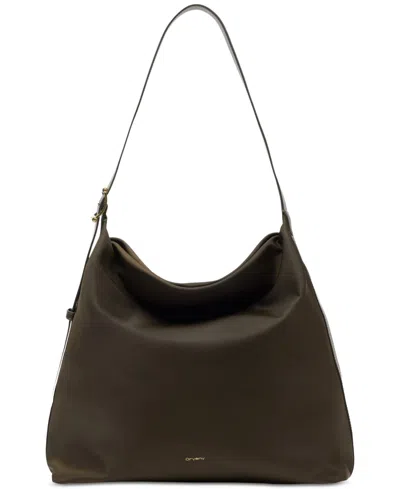 Oryany Sophia Nylon Hobo Adjustable-strap Shoulder Handbag In Espresso