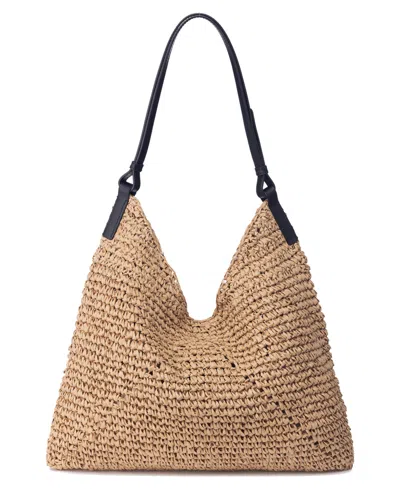 Oryany Triangle Handmade-raffia Shoulder Handbag In Natural