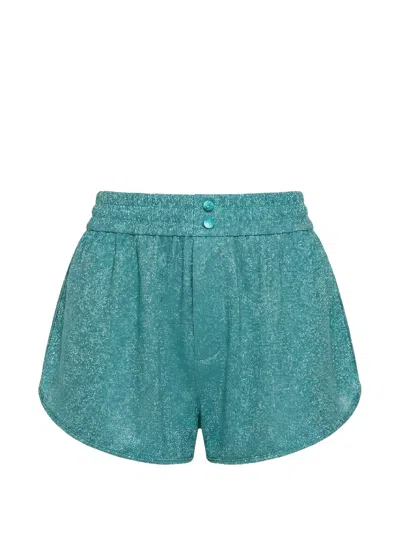 Oseree Lumière Elasticated-waist Shorts In Blue