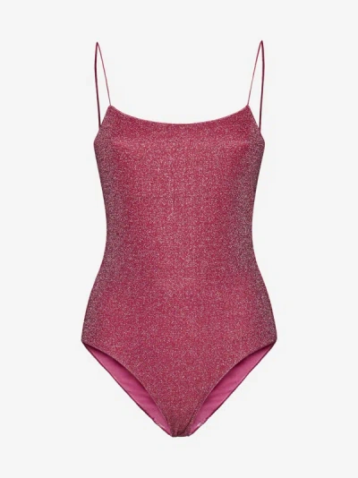 Oseree Lumiere Swimsuit In Raspberry