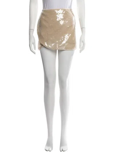 Pre-owned Oseree Mesh Accents Cover-up In Neutrals