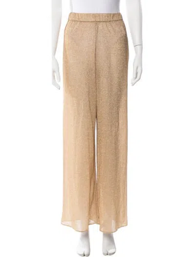 Pre-owned Oseree Wide Leg Pants In Neutrals