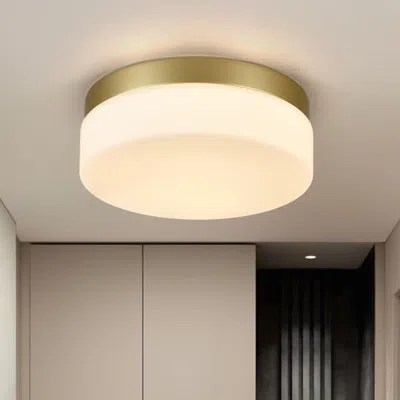 Oshana 1 Pack Led Flush Mount Ceiling Light Fixture, Modern Kitchen Recessed Ceiling Lamp 24w 12 Inch Close