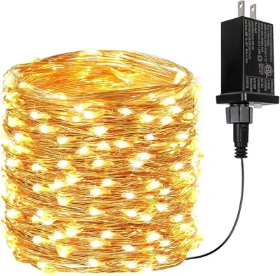Oshana 66ft 200 Led Fairy Lights Plug In, Waterproof String Lights Outdoor & Indoor 8 Modes Christmas Light