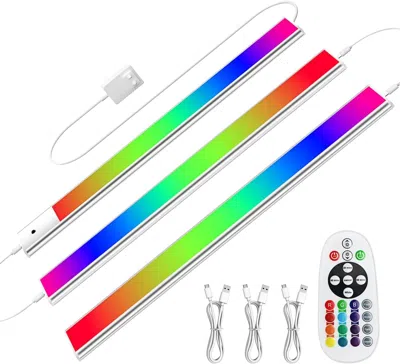 Oshana Rgb Under Cabinet Lights With Remote, Dimmable Plug-in/hardwired Led Light Bar For Kitchen Counter, 