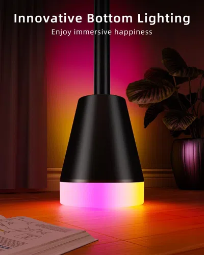Oshana Smart Rgb Led Corner Floor Lamp,172 Leds Bright Standing Lamps For Living Room With App And Remote,m