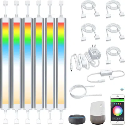 Oshana Smart Under Cabinet Lighting Strip Lights White & Color Changing Dimmable Work With Alexa Google Sma