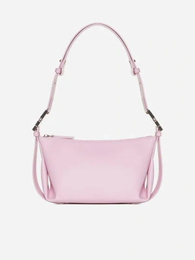 Osoi Bean Twee Leather Shoulder Bag In Baby Pink