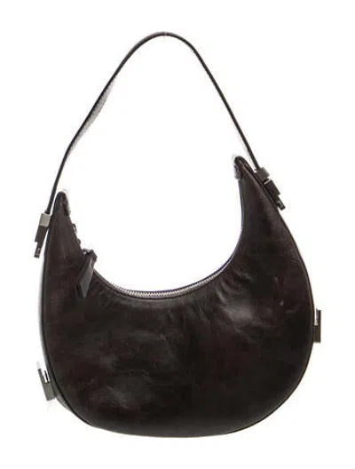 Pre-owned Osoi Leather Shoulder Bag In Black