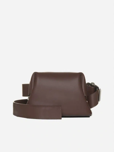 Osoi Pecan Brot Leather Belt Bag In Choco Brown