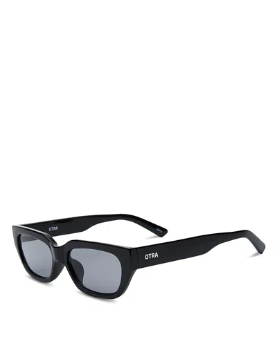 Otra Cato Rectangular Sunglasses, 54mm In Black