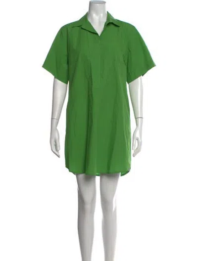 Pre-owned Ottod'ame Mini Dress In Green