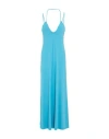 Ottod'ame Woman Maxi Dress Turquoise Size 10 Acetate, Polyamide, Elastane In Blue