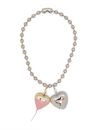 Ottolinger Otto Heart Necklace In Silver