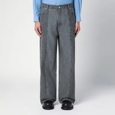 Our Legacy Grey Fatigue Jeans In Green